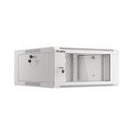 LANBERG RACK CABINET 19" WALL-MOUNTED 4U 570X600 FAST ASSEMBLY (FLAT PACK) GREY WFFA-5604-10S