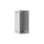 LANBERG RACKOVÁ SKŘÍŇ 10" NÁSTĚNNÁ 12U/280X310 PRO VLASTNÍ MONTÁŽ S PROSKLENÝMI DVEŘMI ŠEDÁ (PLOCHÉ BALEN WF10-2312-10S