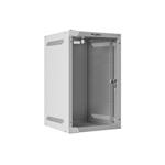 LANBERG RACKOVÁ SKŘÍŇ 10" NÁSTĚNNÁ 9U/280X310 (v rozloženém stavu) S PROSKLENÝMI DVEŘMI ŠEDÁ WF10-2309-10S