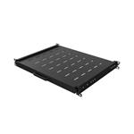 Lanberg SLIDING SHELF FOR 19" RACK CABINETS 350MM BLACK (1U/445X350MM, LOAD CAPACITY UP TO 35KG) AK-1020-B