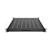 Lanberg SLIDING SHELF FOR 19" RACK CABINETS 500MM BLACK (1U/445X500MM, LOAD CAPACITY UP TO 35KG) AK-1021-B