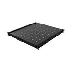 Lanberg SLIDING SHELF FOR 19" RACK CABINETS 500MM BLACK (1U/445X500MM, LOAD CAPACITY UP TO 35KG) AK-1021-B
