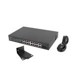 LANBERG SWITCH 16X 100MB POE+/2X 1GB/1X SFP RACK 19" UNMANAGED GIGABIT ETHERNET 250W RSFE-16P-2C-250