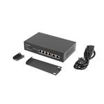 LANBERG SWITCH 4X 100MB POE+/2X 100MB UNMANAGED RACK 10"/19" FAST ETHERNET 60W RSFE-4P-2FE-60