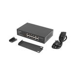 LANBERG SWITCH 8X 100MB POE+/2X 1GB UNMANAGED RACK 10"/19" GIGABIT ETHERNET 120W RSFE-8P-2GE-120