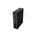 LANBERG SWITCH ILGE-4P-2S-90 LEHKÝ PRŮMYSLOVÝ POE 1XBT 3XAT 2XSFP DIN GIGABITOVÝ ETHERNET