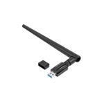 LANBERG USB ADAPTÉR BEZDRÁTOVÁ SÍŤOVÁ KARTA NC-1200-WIE AC1200 DUAL BAND 1X INTERNÍ + 1X EXTERNÍ ANTÉNA