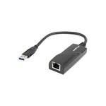 LANBERG USB->RJ45 ETHERNET ADAPTÉR SÍŤOVÁ KARTA USB 3.0 1X RJ45 1GB KABEL NC-1000-01