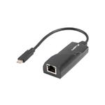 LANBERG USB->RJ45 ETHERNET ADAPTÉR SÍŤOVÁ KARTA USB-C 3.1 1X RJ45 1GB KABEL NC-1000-02