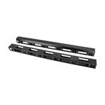 Lanberg VERTICAL CABLE MANAGEMENT PANEL 27U FOR 19" FREE-STANDING CABINETS 2PCS BLACK AK-1207-B