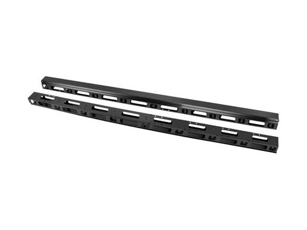 Lanberg VERTICAL CABLE MANAGEMENT PANEL 42U FOR 19" FREE-STANDING CABINETS 2PCS BLACK AK-1210-B