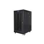 LANBERG Volně stojící skříň 19" 22U/800x1000 LCD síťované dveře černá (RAL9004) (v rozloženém stavu) FF01-8022-23BL