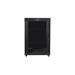LANBERG Volně stojící skříň 19" 22U/800x1000 LCD skleněné dveře černá (RAL9004) (v rozloženém stavu) FF01-8022-12BL
