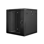 LANBERG WF01-6612-10B wall-mounted rack 19inch demounted flat pack 12U/600x600mm black