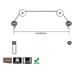 Lankový držák na Tv Fiber Mounts M5C57