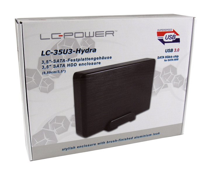 LC Power Dockingstation USB 3.2 – Für 3,5" SATA-HDD & M.2 NVMe SSD, Mit Klonfunktion & USB-C