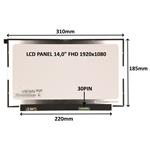 LCD PANEL 14,0" FHD 1920x1080 30PIN MATNÝ IPS / BEZ ÚCHYTŮ 77042065