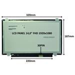 LCD PANEL 14,0" FHD 1920x1080 30PIN MATNÝ IPS / ÚCHYTY NAHOŘE A DOLE 77047414