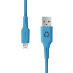 Le Cord kábel Minimalist Recycled Cable Lightning to USB 1.2m - Blue Ocean LC1452