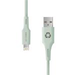 Le Cord kábel Minimalist Recycled Cable Lightning to USB 1.2m - Pale Pine LC1450