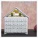 LED adventný kalendár drevený, 35x33 cm, 2x AA, vnútorný, teplá biela, časovač 8592920093368
