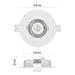 LED bodové svietidlo Exclusive biele, kruh 5W neutrálna b. 8592920054512