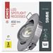 LED bodové svietidlo Exclusive strieborné, kruh 5W neutr. b. 8592920054574