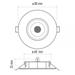 LED bodové svietidlo Exclusive strieborné, kruh 5W neutr. b. 8592920054574
