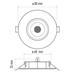 LED bodové svietidlo Exclusive strieborné, kruh 5W teplá b. 8592920054543