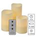 LED dekorácia – 3x vosková sviečka, 3x 3x AAA, vnútorná, vintage, ovládač 8592920093702