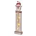LED dekorácia drevená – snehuliak, 46 cm, 2x AA, vnútorná, teplá biela, časovač 8592920098370