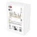 LED dekorácia drevená – vesnička, 60 cm, 2x AA, teplá biela, časovač 8592920147313