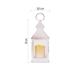 LED dekorácia – lampáš antik biela blikajúca, 3x AAA, vnútorný, vintage, časovač 8592920093771