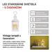 LED dekorácia – lampáš antik biela blikajúca, 3x AAA, vnútorný, vintage, časovač 8592920093771
