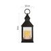 LED dekorácia – lampáš antik čierna blikajúca, 3x AAA, vnútorný, vintage, časovač 8592920093788