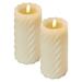 LED dekorácia – vosková sviečka, 17 cm, 2x AAA, vnútorná, teplá biela, 2 ks, časovač 8592920135105