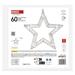 LED dekorácia – závesná hviezda, 3xAA, teplá biela, časovač 8592920159279