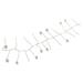 LED girlanda - perly, 1,2 m, 3x AA, vnútorné, teplá biela, časovač 8592920148099
