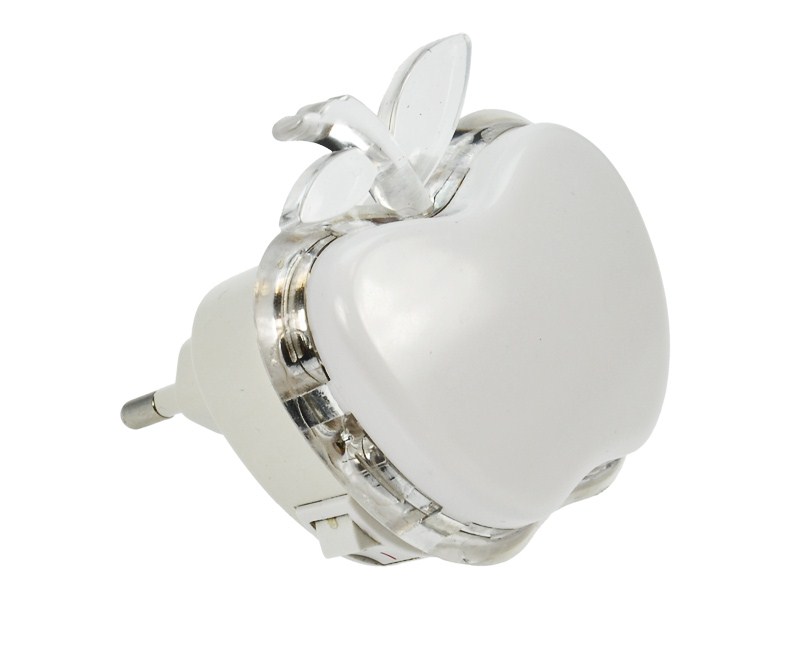 LED lampička Solight WL904 světélko jablko, 0,5W, RGB, 230V, vypínač