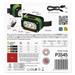 LED nabíjacia čelovka P3545, 175 lm, Li-Pol 800 mAh 8592920152515