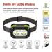 LED nabíjacia čelovka P3545, 175 lm, Li-Pol 800 mAh 8592920152515