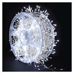LED nano reťaz na cievke, strieborný, 19,2 m, studená biela, časovač 8592920158630