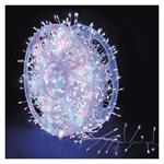 LED nano reťaz na cievke, strieborný, 9,6 m, multicolor, časovač 8592920158715