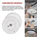 LED nástenné svietidlo ILVI, kruhové 30 W, stmievanie + CCT, čierna + drevo 8592920157374