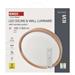 LED nástenné svietidlo ILVI, kruhové 30 W, stmievanie + CCT, drevo 8592920157411
