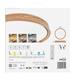 LED nástenné svietidlo ILVI, kruhové 30 W, stmievanie + CCT, drevo 8592920157411