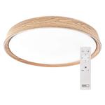 LED nástenné svietidlo ILVI, kruhové 30 W, stmievanie + CCT, drevo 8592920157411