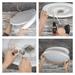 LED nástenné svietidlo ILVI, kruhové, 30 W, stmievateľné so zmenou CCT, biela + drevo 8592920157350