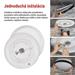 LED nástenné svietidlo ILVI, kruhové 45 W, stmievanie + CCT, čierna + drevo 8592920157459