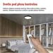 LED nástenné svietidlo ILVI, kruhové 45 W, stmievanie + CCT, čierna + drevo 8592920157459